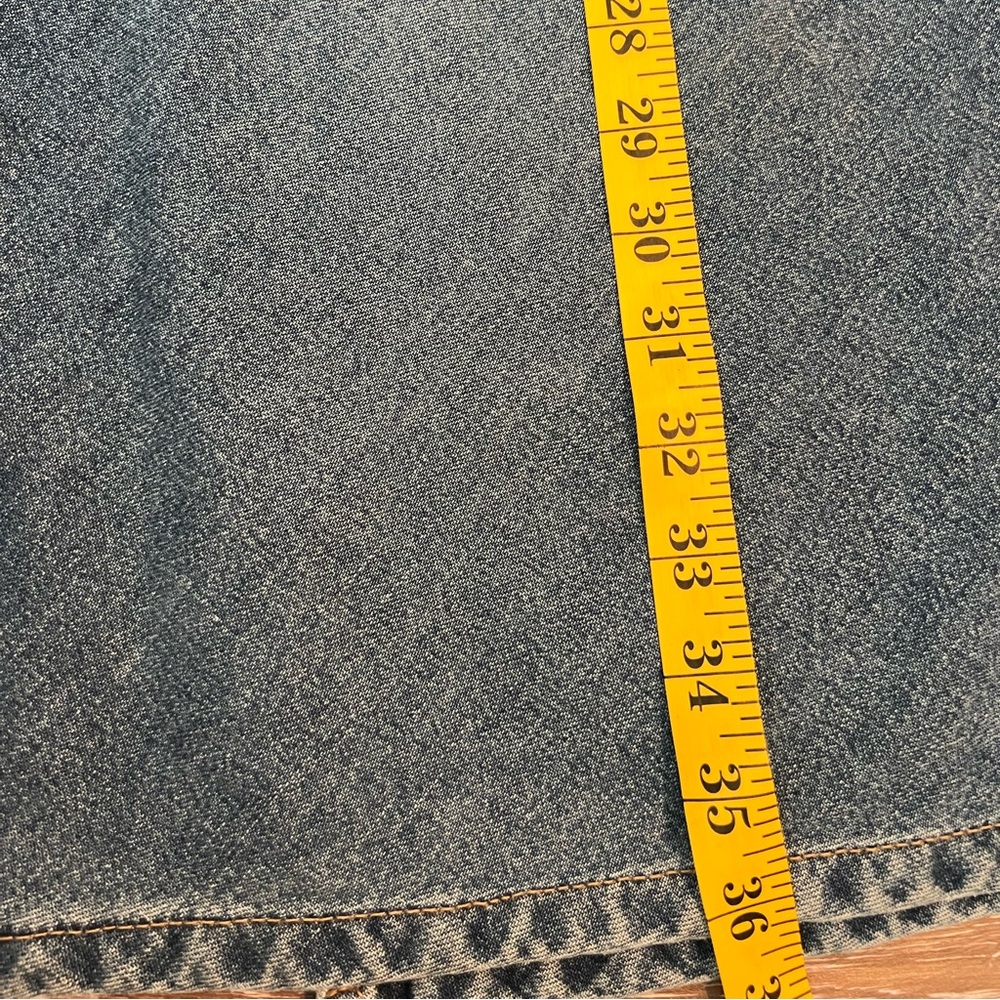 Hydraulic Maxi Denim Jean Skirt NWT SZ 13/14 Slit back Long Maxi Length - Picture 8 of 14